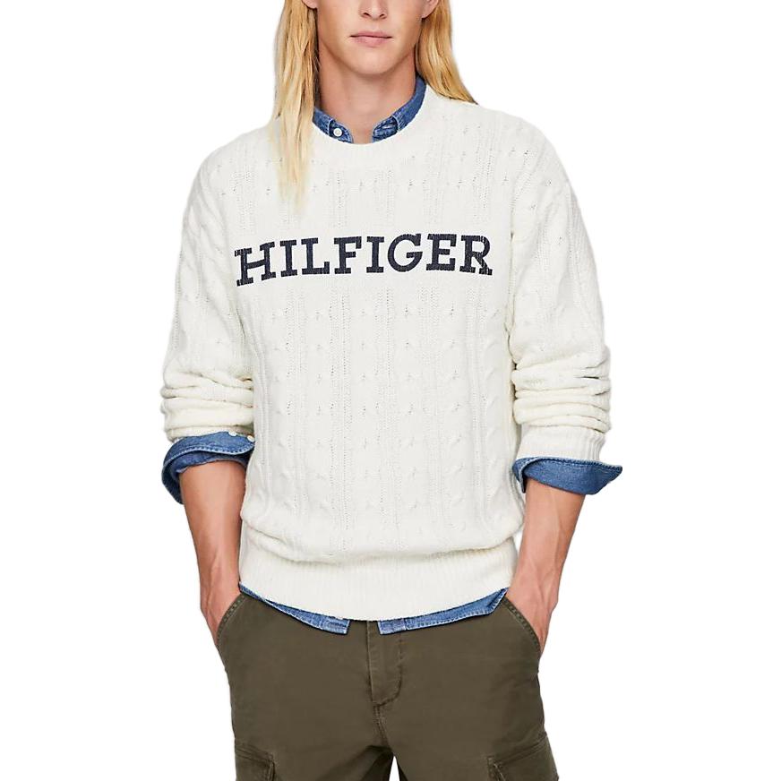 Purchase Sudadera Tommy Hilfiger Letras Cuello Redondo Blanco Manga Larga MW0MW330820K4BIANCO