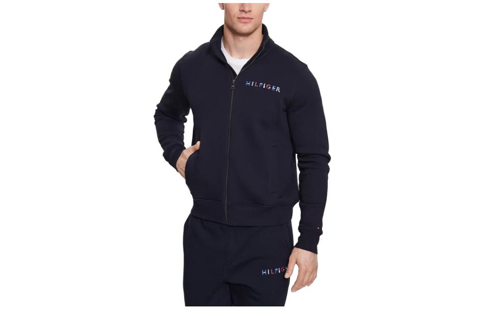 Tommy Hilfiger Letter Print Stand Collar Long Sleeve Jacket MW0MW32357-DW5