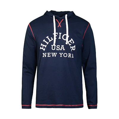 Tommy Hilfiger Lightweight Hooded Pullover Casual Sweatshirt for Men 09T4091-410/608/004