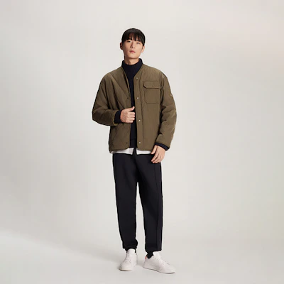 Tommy Hilfiger 輕量V領絎縫墊料外套 MW0MW33420 Details for Tommy Hilfiger 輕量V領絎縫墊料外套 MW0MW33420