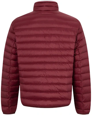 타미 힐피거 남성용 경량 레드 화이트 블루 다운 퀼팅 자켓. MW0MW28065 7