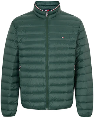 타미 힐피거 남성용 경량 레드 화이트 블루 다운 퀼팅 자켓. MW0MW28065 12