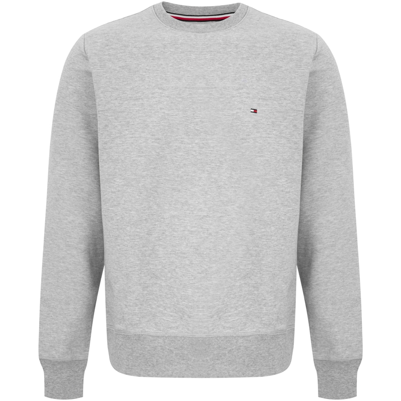 Tommy Hilfiger Logo Embroidered Crewneck Sweatshirt in Gray MW0MW29358P01