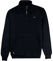 Tommy Hilfiger Logo Embroidered High-Collar Pullover Sweatshirt Black 78J8233-001 Tommy Hilfiger Logo Embroidered High-Collar Pullover Sweatshirt Black 78J8233-001