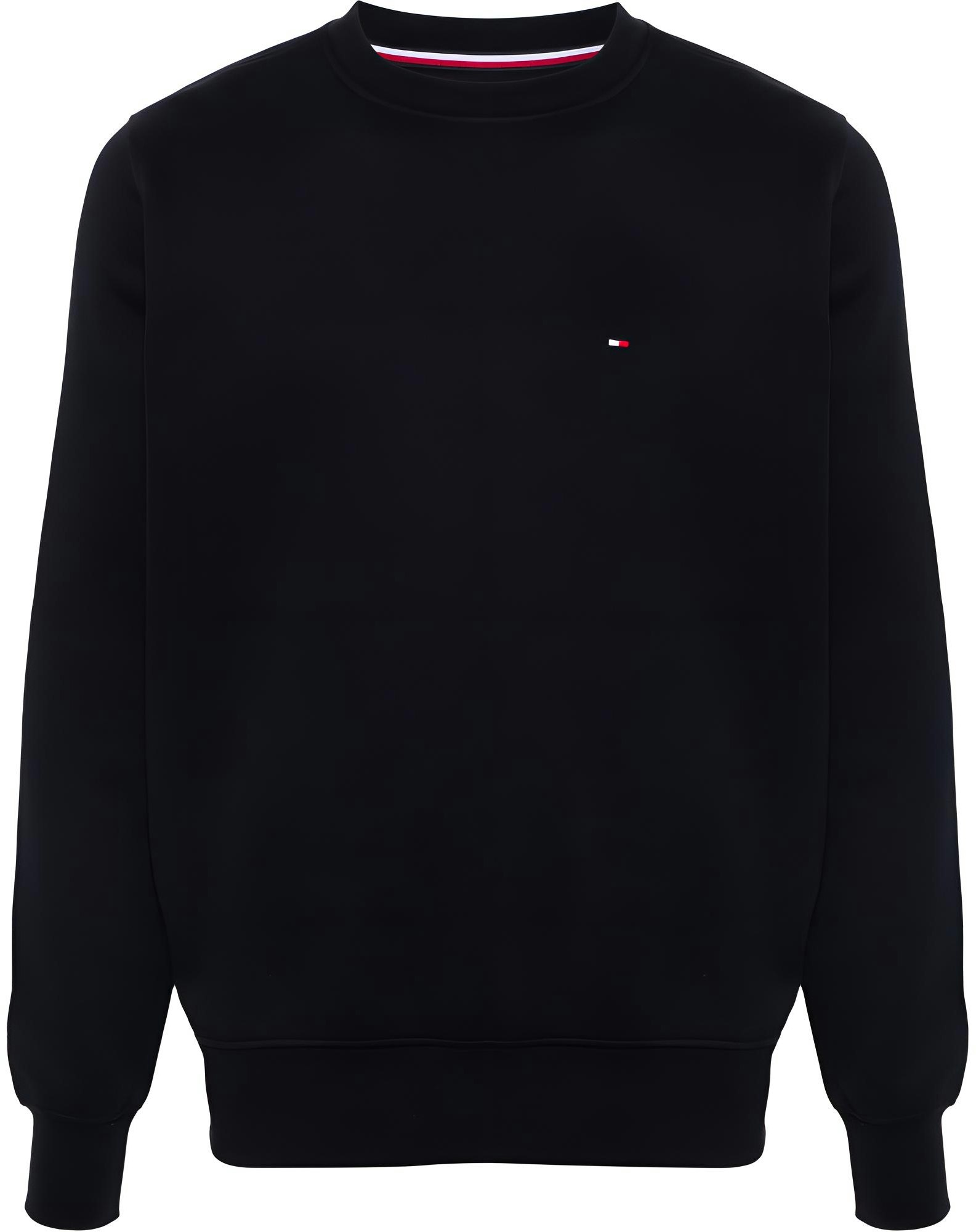 tommy-hilfiger-logo-embroidered-knit-texture-sweatshirt-navy-blue-mw-0-mw-32735-navy