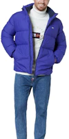 Tommy Hilfiger Logo Embroidered Patch Detachable Hood Down Jacket Men Blue Purple 78J6188-500 Tommy Hilfiger Logo Embroidered Patch Detachable Hood Down Jacket Men Blue Purple 78J6188-500