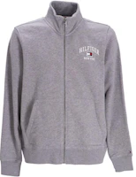 Tommy Hilfiger Logo Embroidered Zip-Up Track Jacket Men’s Light Gray FMW0MW28172-ZN2 Tommy Hilfiger Logo Embroidered Zip-Up Track Jacket Men’s Light Gray FMW0MW28172-ZN2