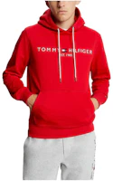 Tommy Hilfiger Logo Graphic Red Hoodie Pullover for Men Long Sleeve 78J9503-XLG Tommy Hilfiger Logo Graphic Red Hoodie Pullover for Men Long Sleeve 78J9503-XLG