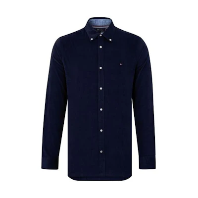 Tommy Hilfiger Logo Navy Shirt-Style Jacket MW0MW20456-DW5