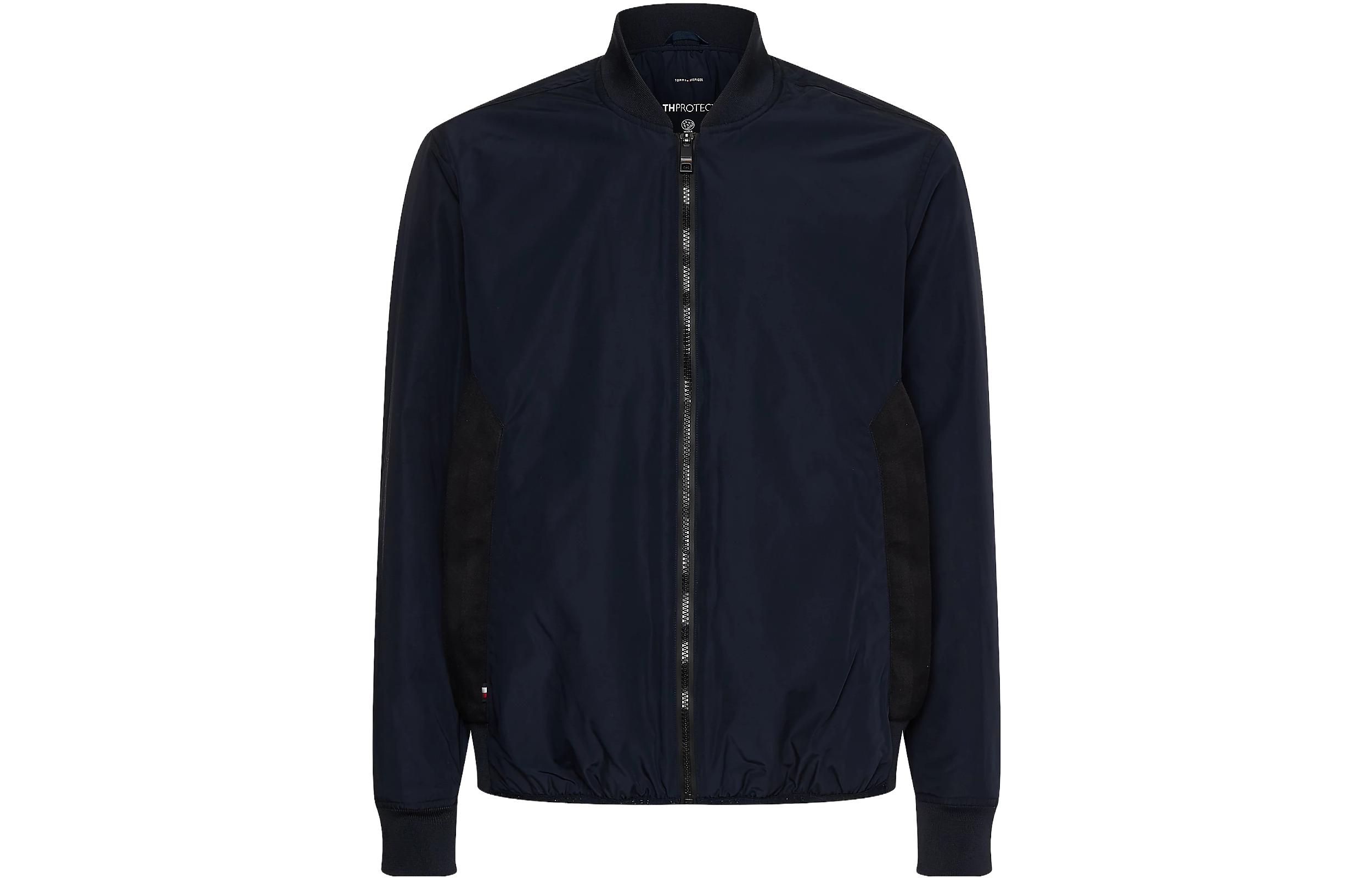 Tommy Hilfiger Logo Patch Zip Jacket Desert Sky Men’s Long Sleeve MW0MW28926-DW5