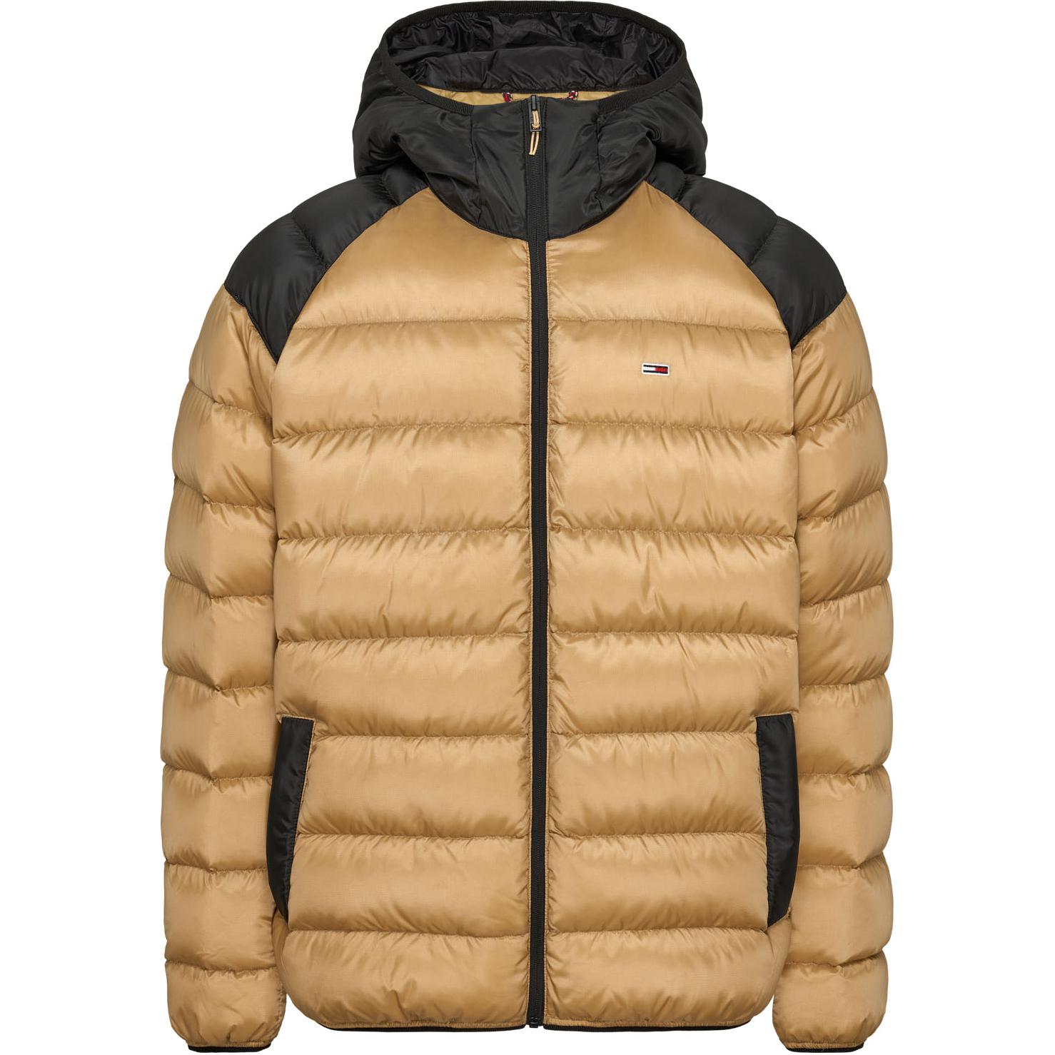 Tommy Hilfiger Logo Print Hooded Zip Jacket Brown DM0DM17233-AB0