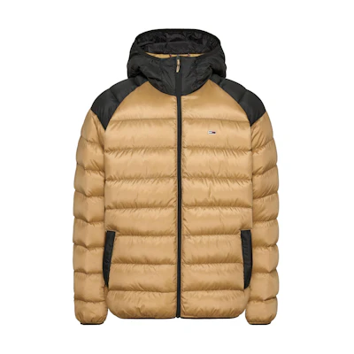Tommy Hilfiger Logo Print Hooded Zip Jacket Brown DM0DM17233-AB0