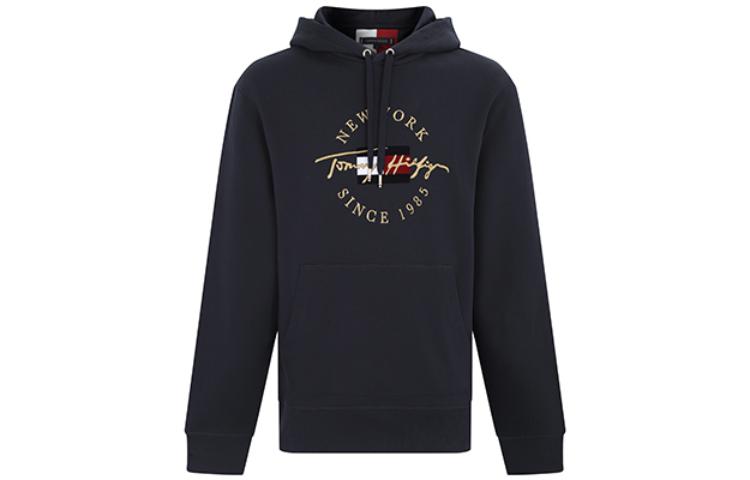 Tommy Hilfiger Logo Print Hoodie Navy Blue MW0MW22529-DW5