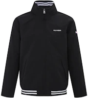 Tommy Hilfiger Logo Print Stand Collar Zip-Up Jacket Mens Spring Autumn 78J304I00I Tommy Hilfiger Logo Print Stand Collar Zip-Up Jacket Mens Spring Autumn 78J304I00I