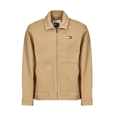 Tommy Hilfiger Logo Print Zip-Up Lightweight Jacket Khaki - DM0DM18696-AB0