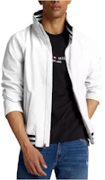 Tommy Hilfiger Logo Regatta Windbreaker Jacket White Striped Zip-Up Coat 78J8297-YCI Tommy Hilfiger Logo Regatta Windbreaker Jacket White Striped Zip-Up Coat 78J8297-YCI