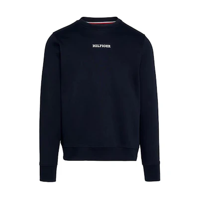 Tommy Hilfiger Loose Fit Crewneck Logo Sweatshirt Deep Navy Blue MW0MW31487-DW5