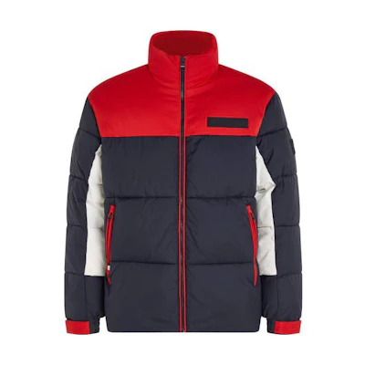 Tommy Hilfiger Loose Fit Zip-Up Jacket in Blue MW0MW327700G0