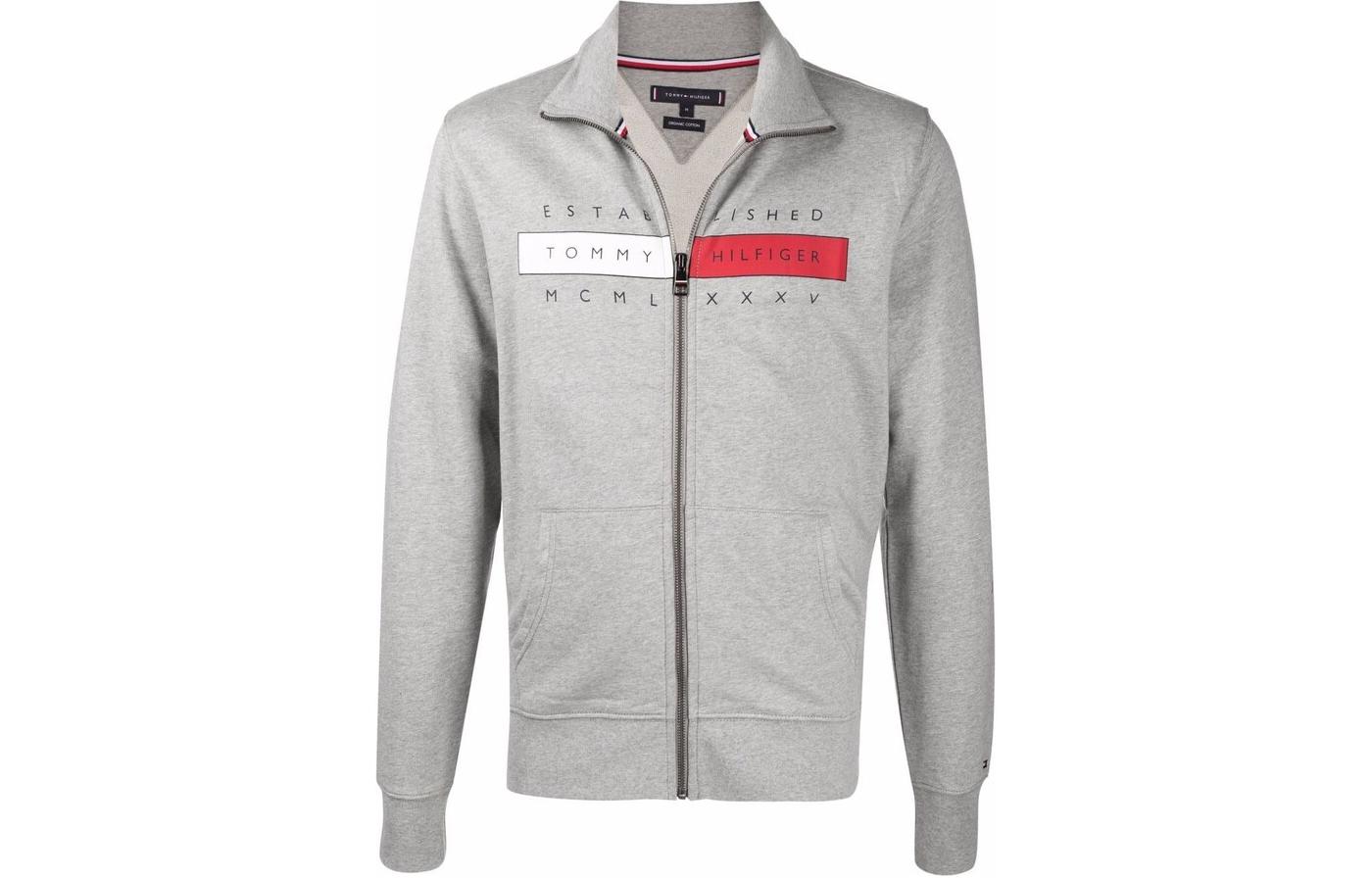 Tommy Hilfiger Loose Fit Zipper Sweatshirt Gray 78J6440-050
