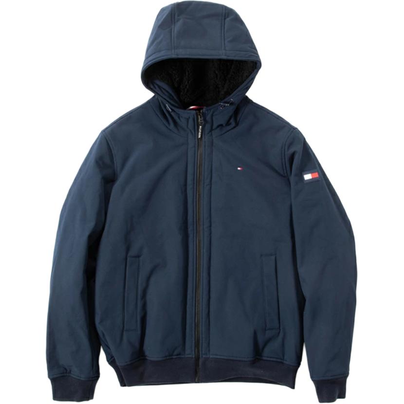 Tommy Hilfiger Midnight Blue Fleece Lined Softshell Windproof Jacket 151AP383-MID