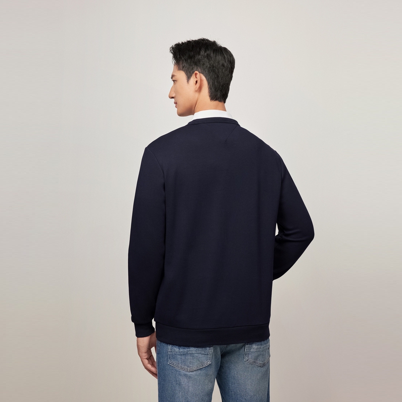 Purchase 汤米希尔费格简约刺绣圆领套头卫衣 MW0MW39024