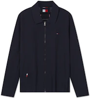 Tommy Hilfiger Minimalist Embroidered Zip-Up Jacket Navy - MW0MW32803 Tommy Hilfiger Minimalist Embroidered Zip-Up Jacket Navy - MW0MW32803