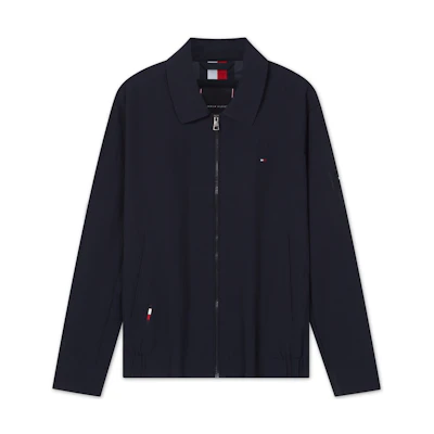 Tommy Hilfiger Minimalist Embroidered Zip-Up Jacket Navy - MW0MW32803