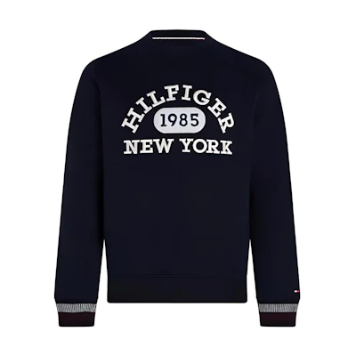 Tommy Hilfiger Monotype College Logo Navy Sweatshirt Men’s Pullover MW0MW32670-DW5