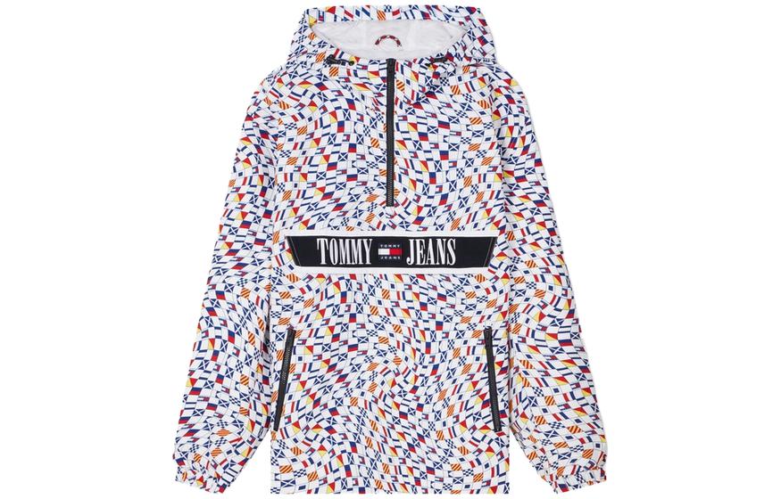 Tommy Hilfiger Multicolor Loose Fit Embroidered Long-Sleeve Jacket DM0DM16626