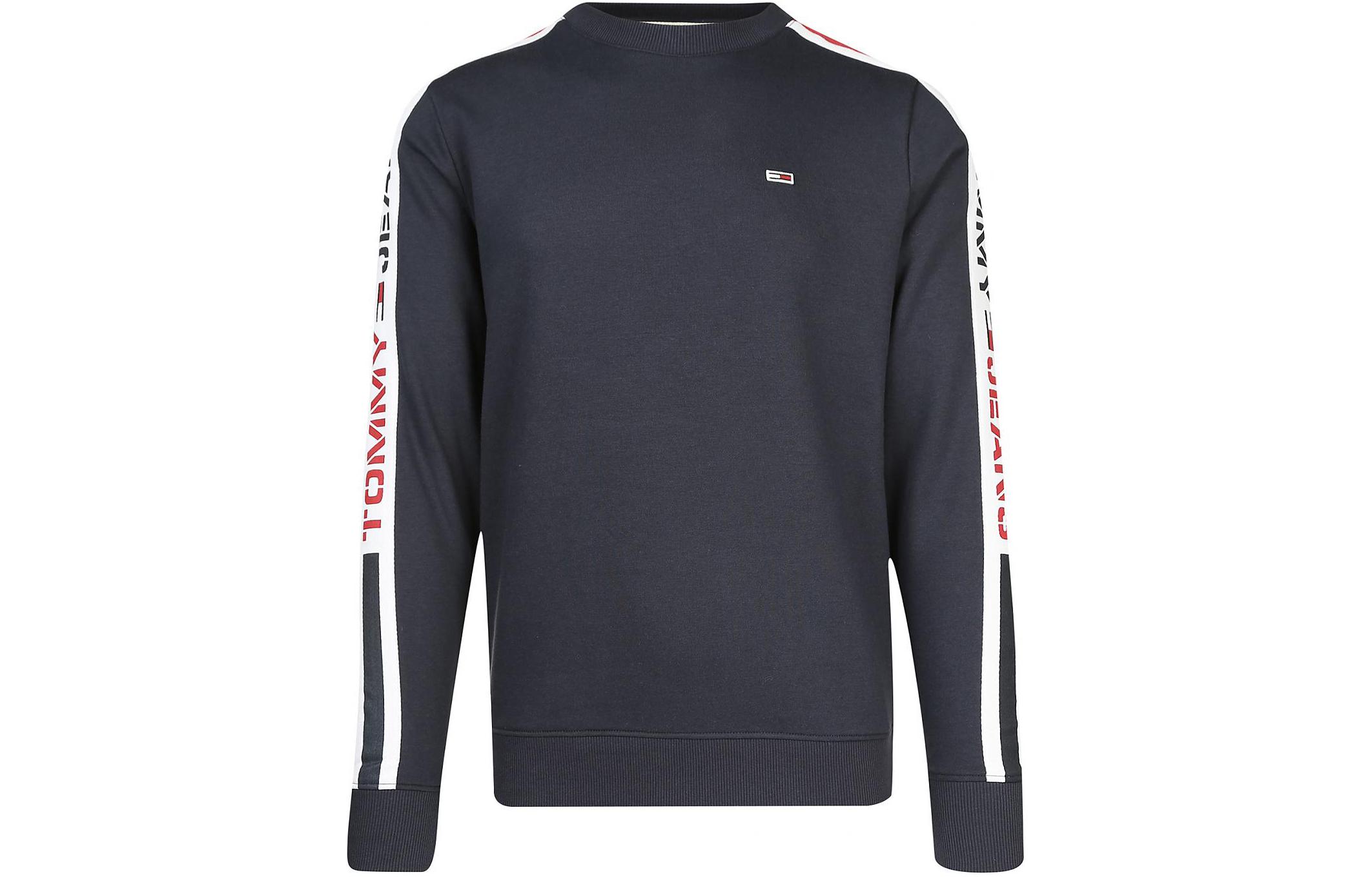 Tommy Hilfiger Navy Blue Crewneck Logo Fleece Sweatshirt 78J3634-410