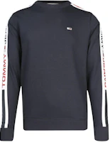 Tommy Hilfiger Navy Blue Crewneck Logo Fleece Sweatshirt 78J3634-410 Tommy Hilfiger Navy Blue Crewneck Logo Fleece Sweatshirt 78J3634-410