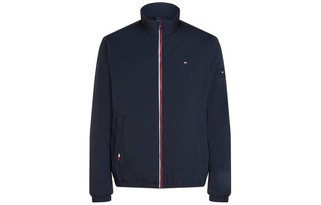 Tommy Hilfiger Navy Blue Lightweight Water-Resistant Zip-Up Jacket MW0MW34250-DW5