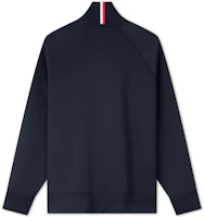 Lookbook Tommy Hilfiger Navy Blue Zip-Up Embroidered Logo Track Jacket Sweater MW0MW34399