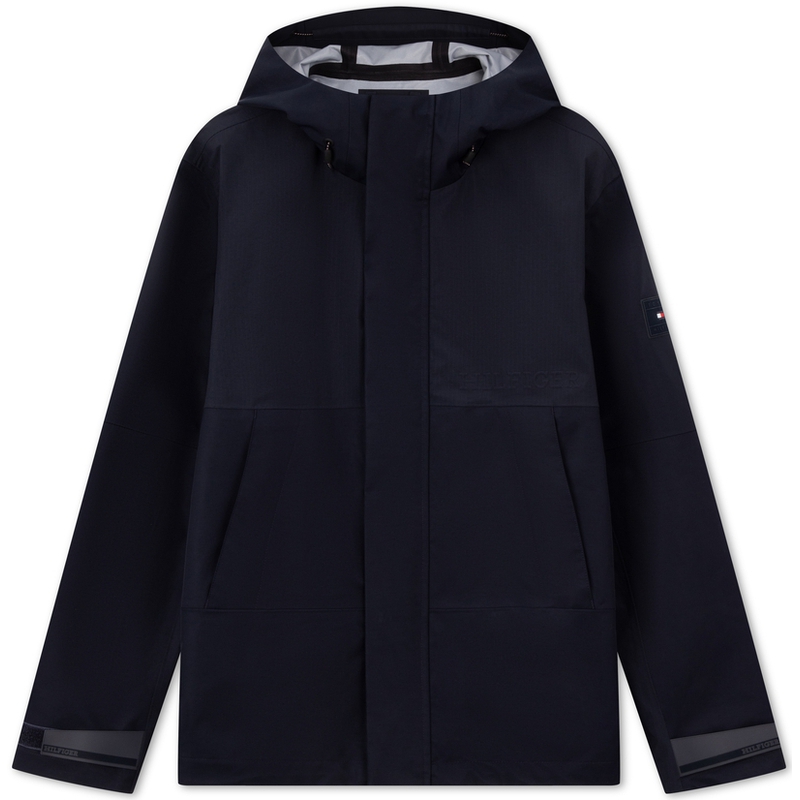 Tommy Hilfiger Navy City Escape Waterproof Windbreaker Jacket MW0MW34457