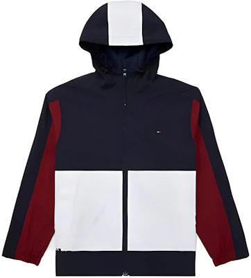 Tommy Hilfiger 深藍拼接連帽外套 全拉鍊外穿夾克 M78J8017-FAP Buy Tommy Hilfiger 深藍拼接連帽外套 全拉鍊外穿夾克 M78J8017-FAP