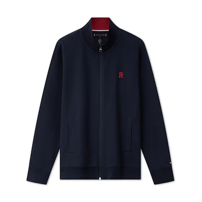 Tommy Hilfiger Navy Embroidered Stand Collar Sunproof Jacket MW0MW36246