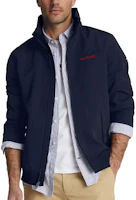 Lookbook Tommy Hilfiger Navy Golf Retro Letter Print Windproof Waterproof Jacket 78J8297-411