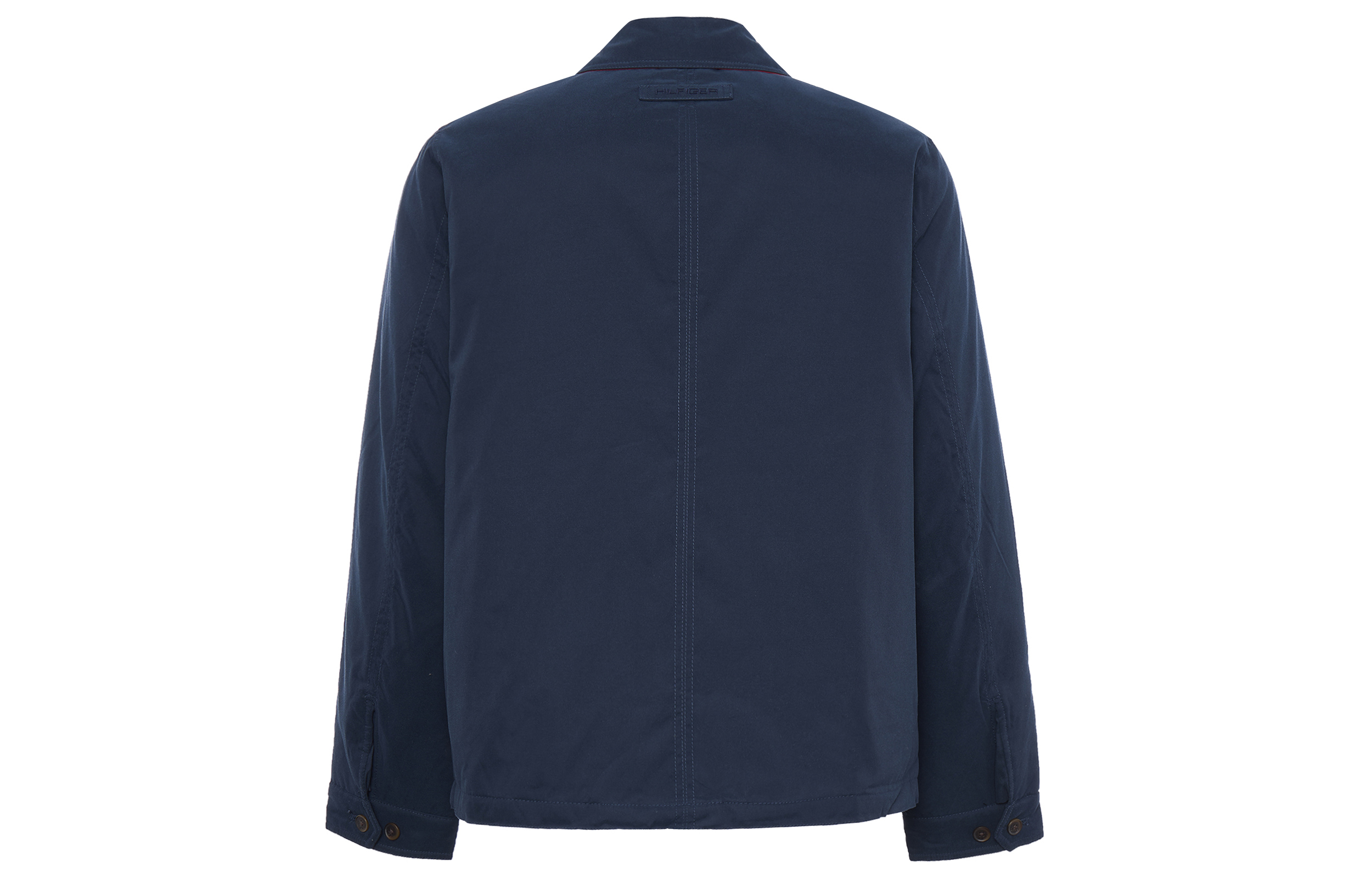 Lookbook Tommy Hilfiger Jaket Quilt Berkerah Navy Musim Gugur/Dingin 159AK644-NVY 159AK644-NVY