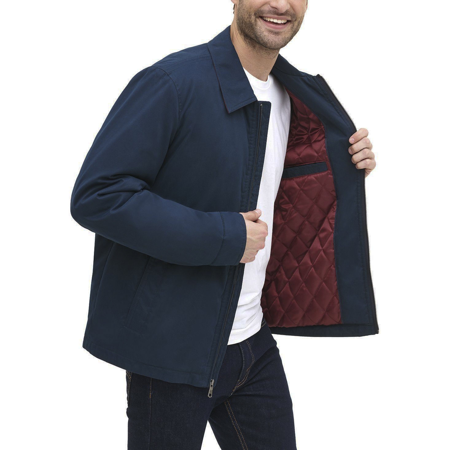 Purchase Tommy Hilfiger Jaket Quilt Berkerah Navy Musim Gugur/Dingin 159AK644-NVY 159AK644-NVY