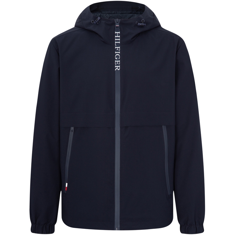 Tommy Hilfiger Navy Lightweight Water-Resistant Hooded Jacket MW0MW31080DW5