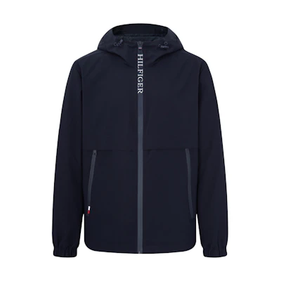 Tommy Hilfiger Navy Lightweight Water-Resistant Hooded Jacket MW0MW31080DW5