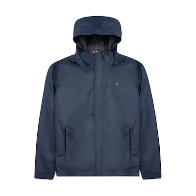 Tommy Hilfiger Navy Lightweight Waterproof Hooded Jacket for Men 156AP010-NAVY