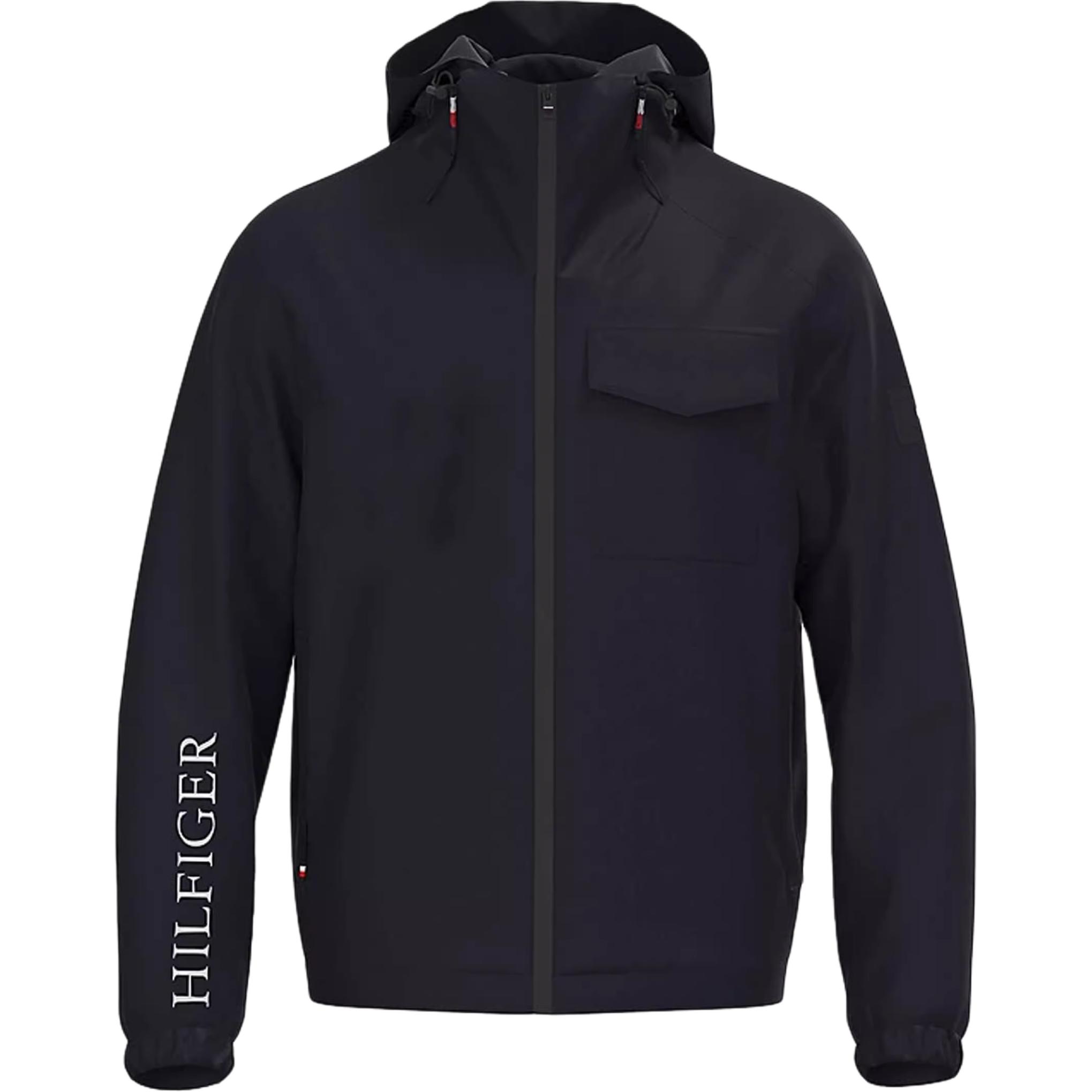 Tommy Hilfiger Navy Lightweight Windproof Jacket with Detachable Hood 78J8094-002