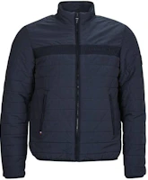 Tommy Hilfiger Navy Logo Print Colorblock Zip-Up Jacket MW0MW31638-DW5 Tommy Hilfiger Navy Logo Print Colorblock Zip-Up Jacket MW0MW31638-DW5