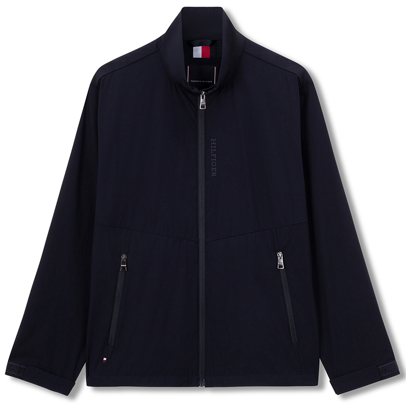 Tommy Hilfiger Navy Outdoor Stand Collar Breathable Jacket MW0MW34042DW5