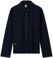 Tommy Hilfiger Navy Packable Windproof Ivy Collar Baseball Jacket for Men MW0MW33756 Tommy Hilfiger Navy Packable Windproof Ivy Collar Baseball Jacket for Men MW0MW33756