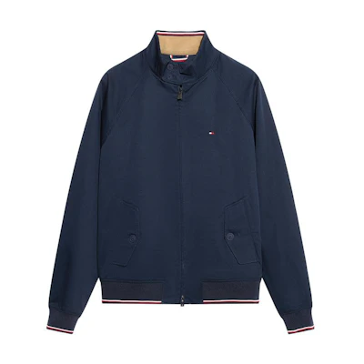 Tommy Hilfiger Navy Raglan Sleeve Stand Collar Casual Jacket 78J2788-410