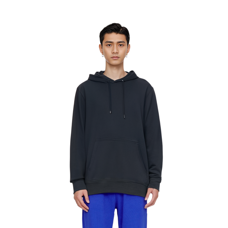 Shop Tommy Hilfiger 海軍藍修身版Logo連帽衫 MW0MW32664