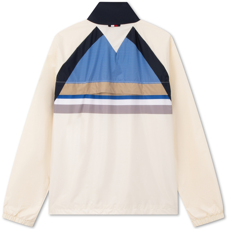 Lookbook Tommy Hilfiger 戶外拼色防風外套 - 米白色 MW0MW34466