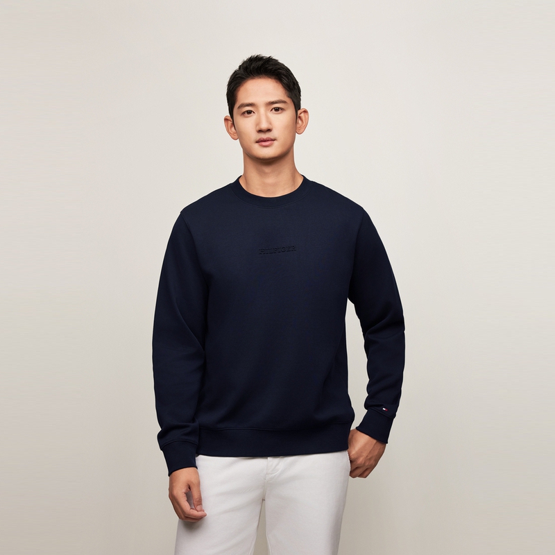 Shop 汤米希尔费格户外防晒圆领套头衫 MW0MW36774